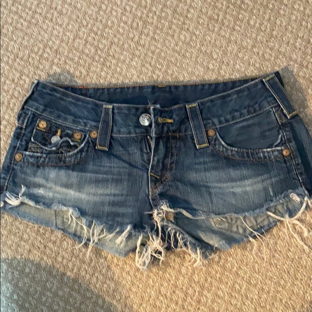 Never worn true religion jean shorts